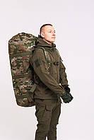 Сумка-баул армейский 140 л мультикам, тактический баул, тактический баул-рюкзак мультикам