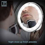 Гнучке дзеркало для макіяжу з підсвіткою LED Ultra Flexible mirror 10X збільшення, на присосці (24), фото 3
