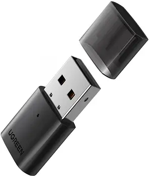 Bluetooth адаптер 5.0 Ugreen USB Adapter Black CM390