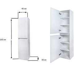 Пенал підвісний для ванни 450х1650х300 Fancy Marble Borneo