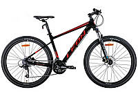 Хит! Качественный велосипед AL 27.5" Leon XC-80 AM Hydraulic lock out HDD рама20" черный с красным 2022