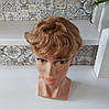 Шиньон з натурального волосся 2в1 гулька накладка песочно-русявий SELLI -A 6, фото 5