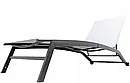 Лежак, шезлонг, крісло для саду та відпочинку GardenLine ANH0860 з колесами, сірий, фото 3