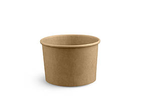 Супник 240 мл паперовий круглий крафт d91, 25 шт/уп, 750 шт/ящ.