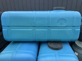 Місткість пластикова прямокутна харчова блакитна 300 л 2-шаровий накопичувальний бак для води