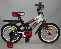 Якісний велосипед Azimut 12 дюймів для дітей зі страхувальними колесами, дитячі велосипеди від 2 років