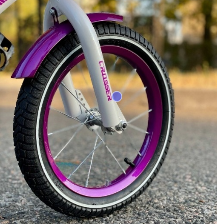 Велосипед 18 дюймовый для девочек с дополнительными колесиками, велосипед от 5 лет - фото 9 - id-p2190903987