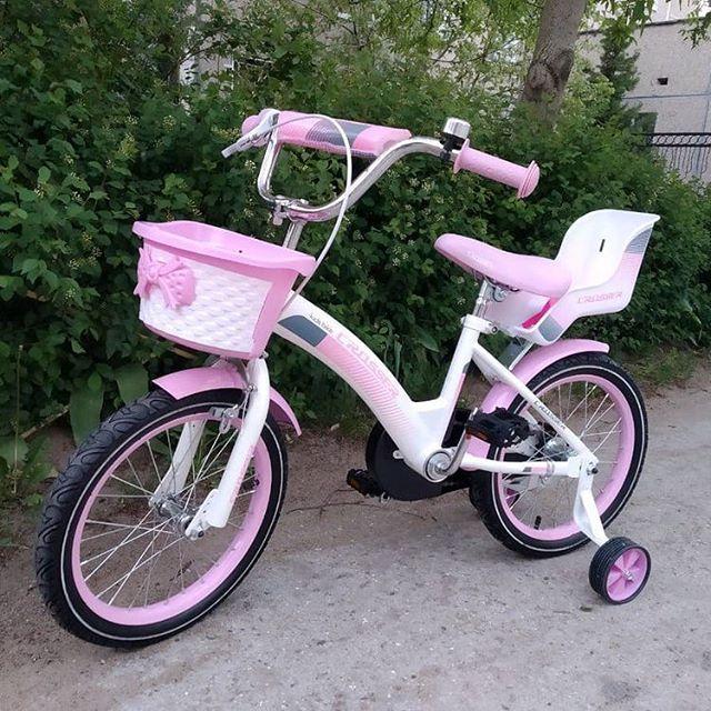 Детский велосипед розовый 20 дюймов для девочки до 9 лет, велосипеды из дополнительными колесиками - фото 1 - id-p2190904031