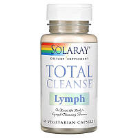 Очищение лимфы Solaray Total Cleanse Lymph комплекс с травами 60 вегетарианских капсул