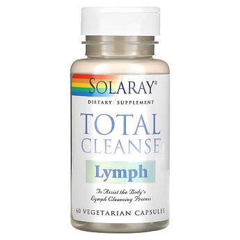 Очищення лімфи Solaray Total Cleanse Lymph комплекс із травами 60 вегетаріанських капсул