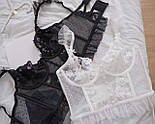 Мереживний топ бюстьє прозорий на гачках (р. 42-44) 77171235, фото 9
