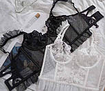 Мереживний топ бюстьє прозорий на гачках (р. 42-44) 77171235, фото 7