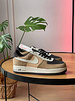 Мужские кроссовки Nike Air Force 1 '07 LV8 'Baroque Brown' найк аир форс кожаные коричневые