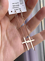 Срібні протяжки Хрестики або у позолоті