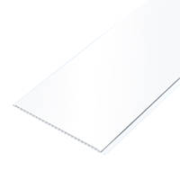 Белая панель ПВХ пластиковая вагонка для стен и потолка RL 3071 Белый лак Riko OS, код: 6503719