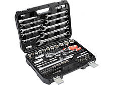 Набір інструментів для авто з ключами в пластиковому кейсі для ремонту та монтажу 82 ел. YATO YT-12691