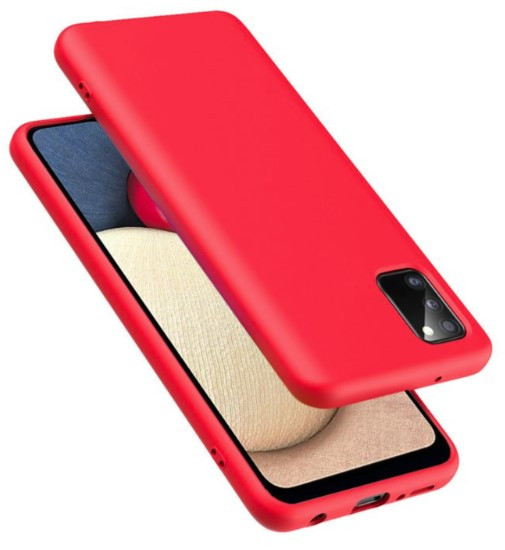 Чохол силіконовий для Samsung A02S (A025) Silicone Case Full (Червоний), фото 1