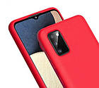 Чохол силіконовий для Samsung A02S (A025) Silicone Case Full (Червоний), фото 2