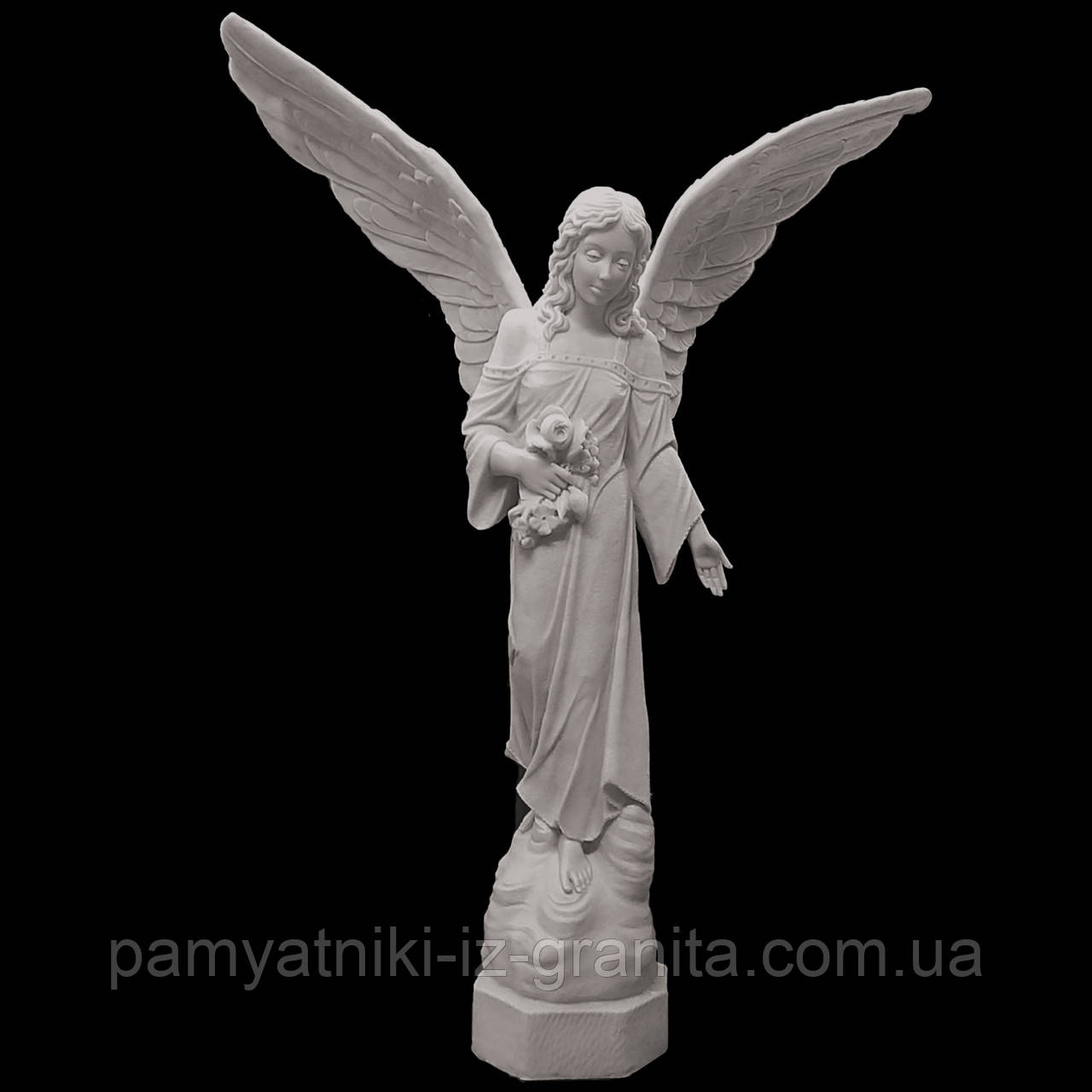 Янголятко зі штучного мармуру - 130 см № A-22, фото 1