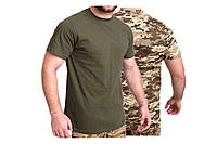 Футболка олива чоловіча / мужская хакки / футболка военная