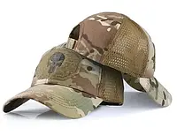 Тактическая военная универсальная кепка-бейсболка с регулируемым размером и рисунком черепа Камуфляж
