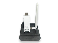 Бездротовий мережевий Wi-Fi USB-адаптер TP-LINK TL-WN722N (Б/У)