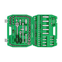 Універсальний набір інструментів для автомобіля у валізі 1/2 & 1/4 INTERTOOL ET-6108SP 108 одиниць