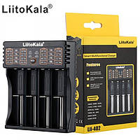 Универсальное зарядное устройство LiitoKala Lii-402 для 4-х аккумуляторов 18650, АА, ААА Li-Ion, LiFePO4, de