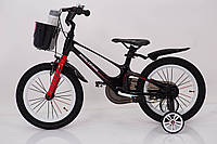 Детский Велосипед с корзинкой и боковыми колесами Royal Voyage 16 дюймов Royal Voyage Shadow Магниевая рама от