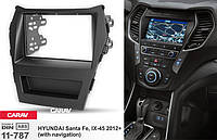 Переходная рамка Sigma CARAV 11-787 2-DIN для HYUNDAI Santa Fe, IX-45 2012+ (с навигацией)