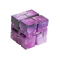 Игрушка антистресс кубик Infiniti Сube фиолетовый космос (NR0014_2)
