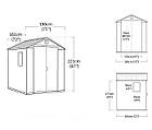 Сарай-хозблок пластиковий KETER DARWIN 6х6 коричневий (17210353), фото 6