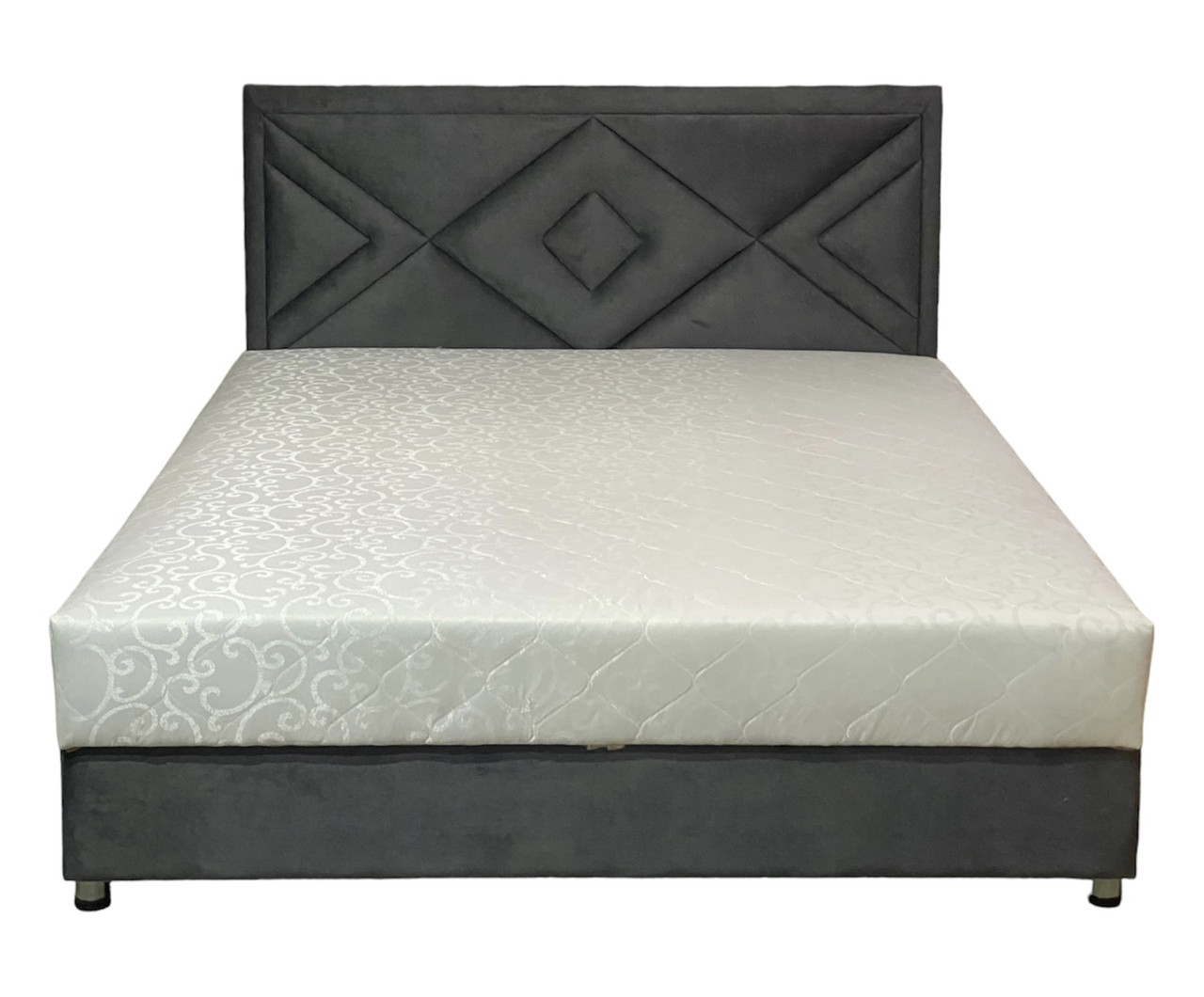 Ліжко двоспальне з матрацом і підйомним механізмом Ксенія 160х200 см Двоспальне ліжко з нішею для білизни