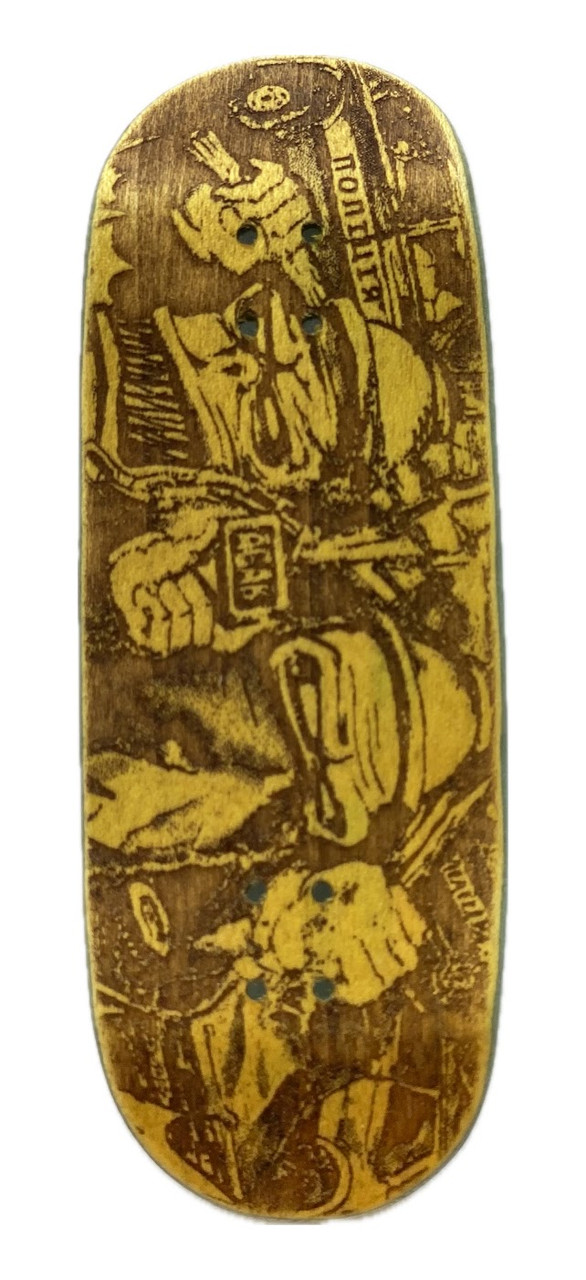 Дека для фігерборда Workers FB ACAB Yellow Low Zero 34 mm, фото 1