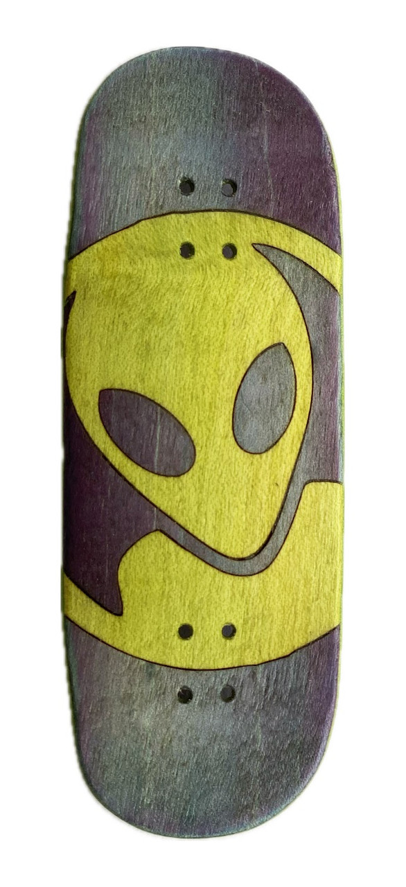 Дека для фігерборда Workers FB Alien Purple Green Medium Zero 34 mm, фото 1