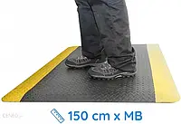 Пилосос Mata antyzmęczeniowa ergonomiczna Deckplate do pracy stojącej (150 cm x MB, czarno-żółta)