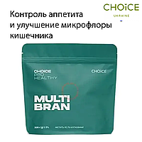 Коктейль для балансу живлення розчинна клітковина MULTI BRAN продукція Чойс 300 г здоров'я кишківника TOP