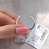 Срібні сережки кола (можна жовто-блакитні), фото 6