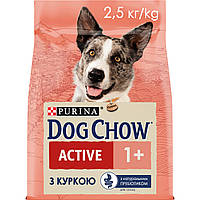 Сухий корм для активних та робочих собак Dog Chow Active з куркою 2.5 кг