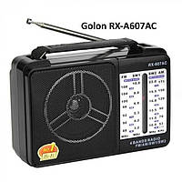 Радиоприемник Golon RX-А607АС от батарейки R20 + сеть черный