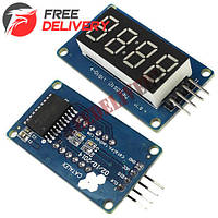 4-разрядный 7-сегментный индикатор под часы на драйвере TM1637 Arduino de