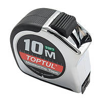 Рулетка професійна 10 м*25 мм TOPTUL IAAE2510 ORG