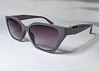 Очки женские корректирующие зрение тонированные линзы градиент в пластиковой легкой опреве +1.0, Серый