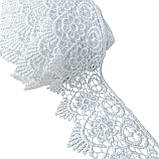 Мереживо макраме 5,5 см колір - білий, фото 3