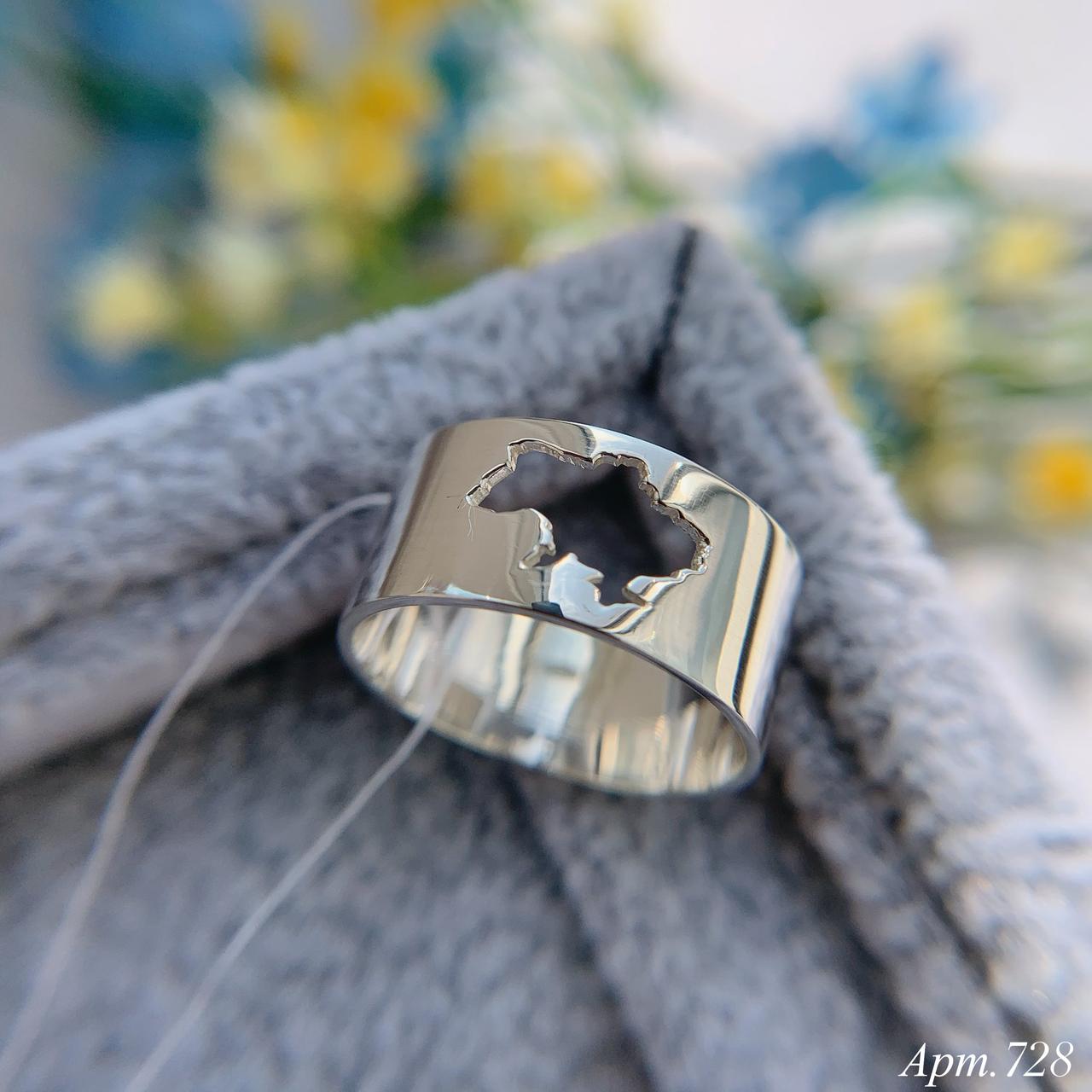 Каблучка Україна срібна або у позолоті, фото 1