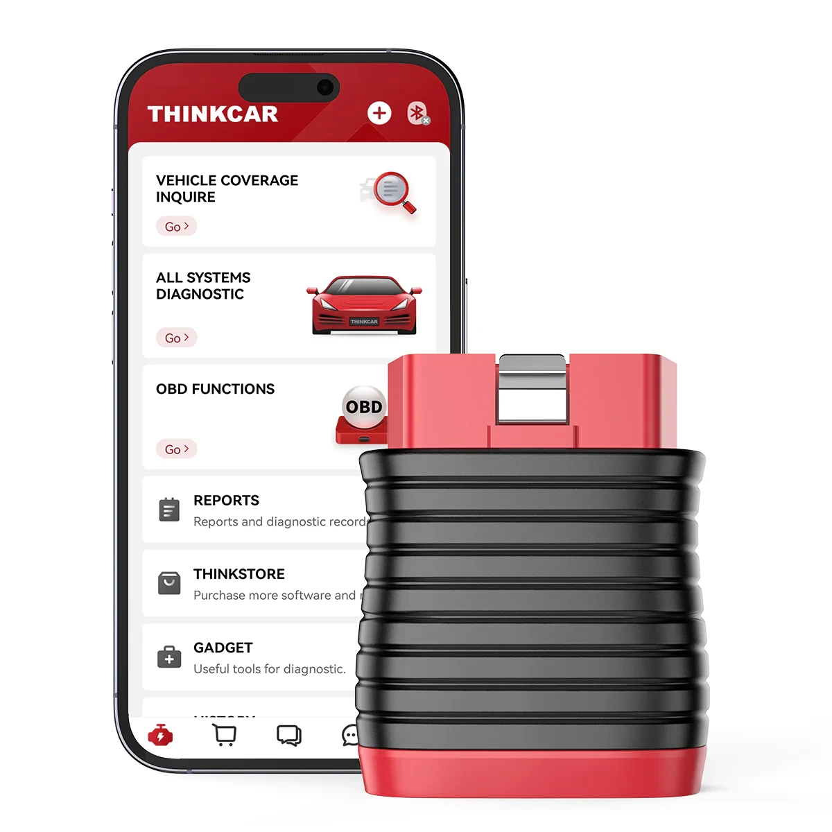 Мультимарковий діагностичний автосканер THINKCAR BD6 (DIAGZONE PRO/LVS SCAN)