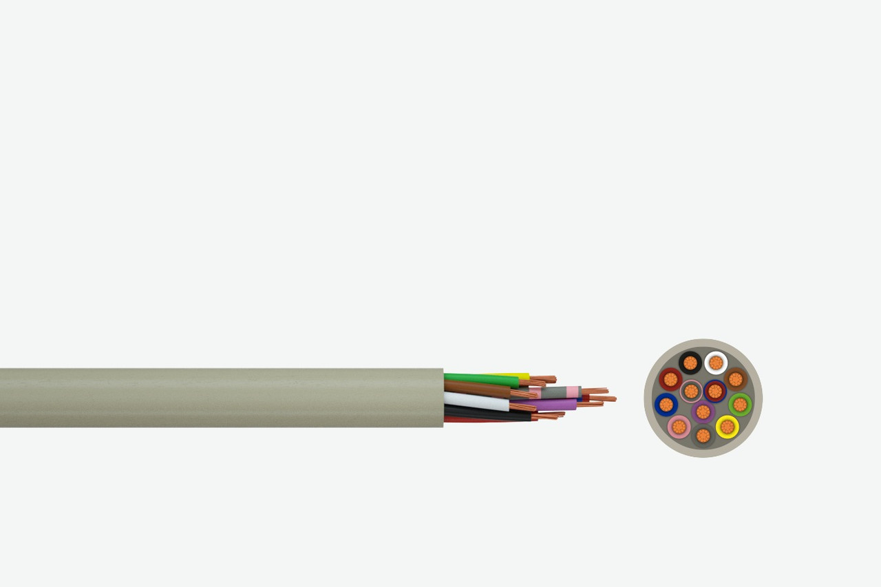 Кабель мідний гнучкий LiYY 02x0.34 FABER KABEL контрольний керування 030219