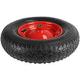 Колесо для тачки садової (будівельної) 95 мм червоне, фото 3