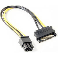 Перехідник живлення для відеокарт CABLEXPERT SATA(F) to PCIe 6-pin(M) (CC-PSU-SATA)