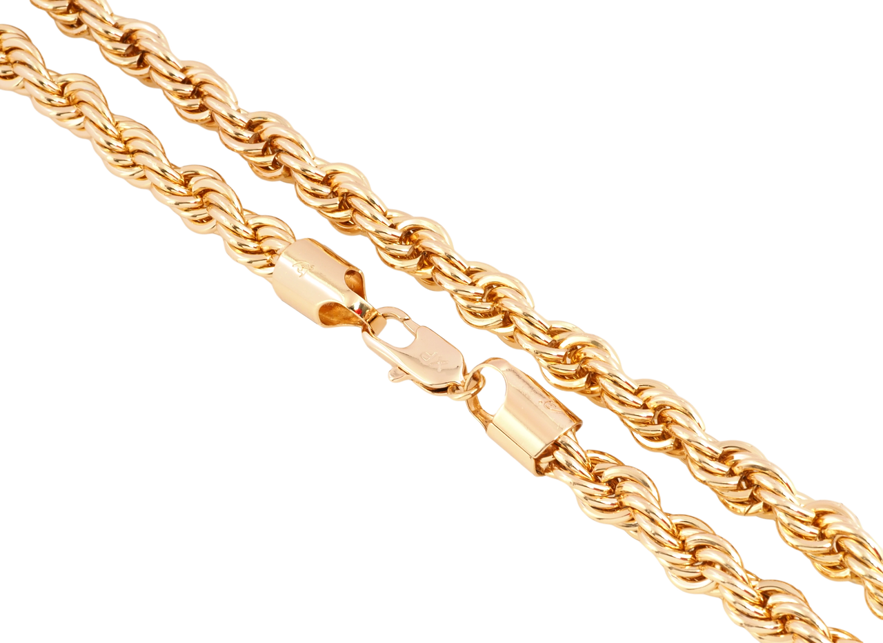 Ланцюжок Xuping Позолота 18K "Плетіння Мотузка" довжина 60см х 9мм, фото 1